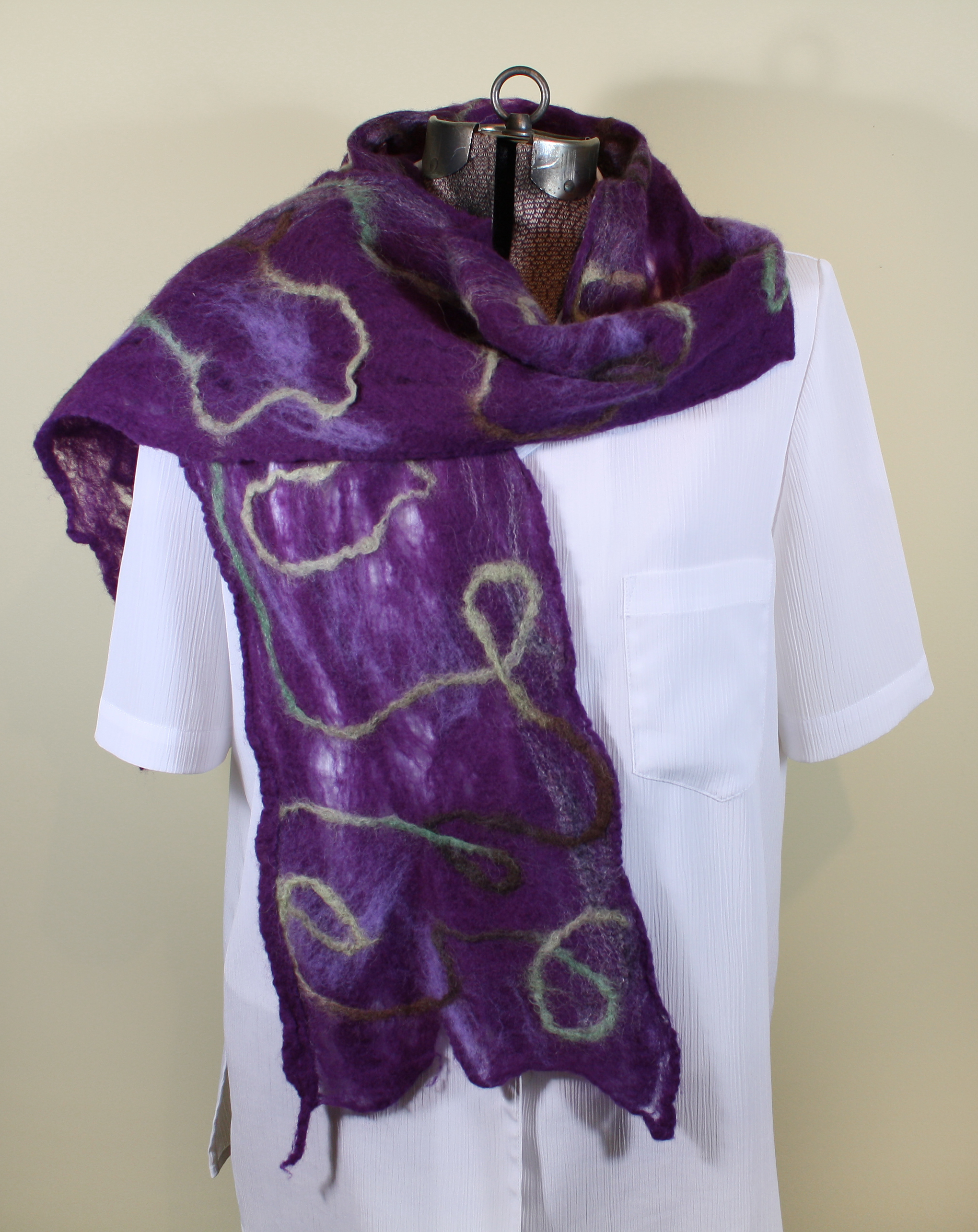 Purple Cobweb Scarf