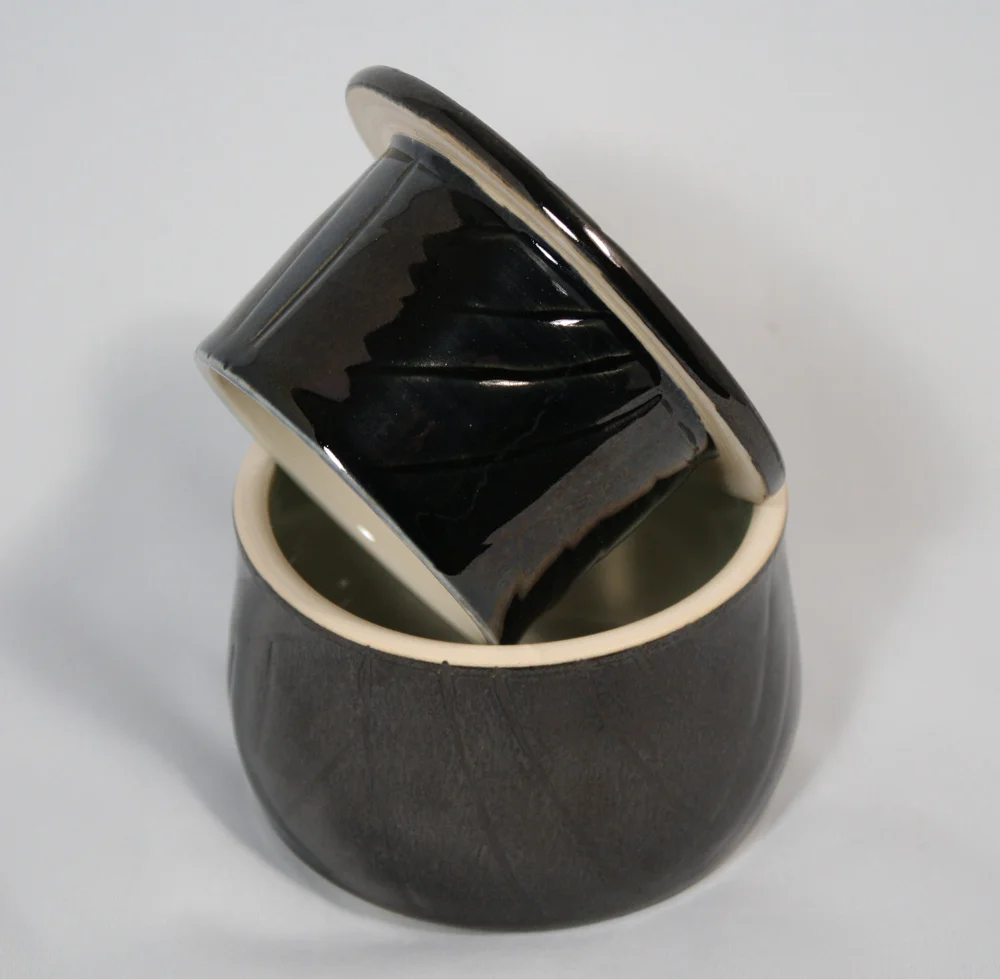 Black French Butter Dish
