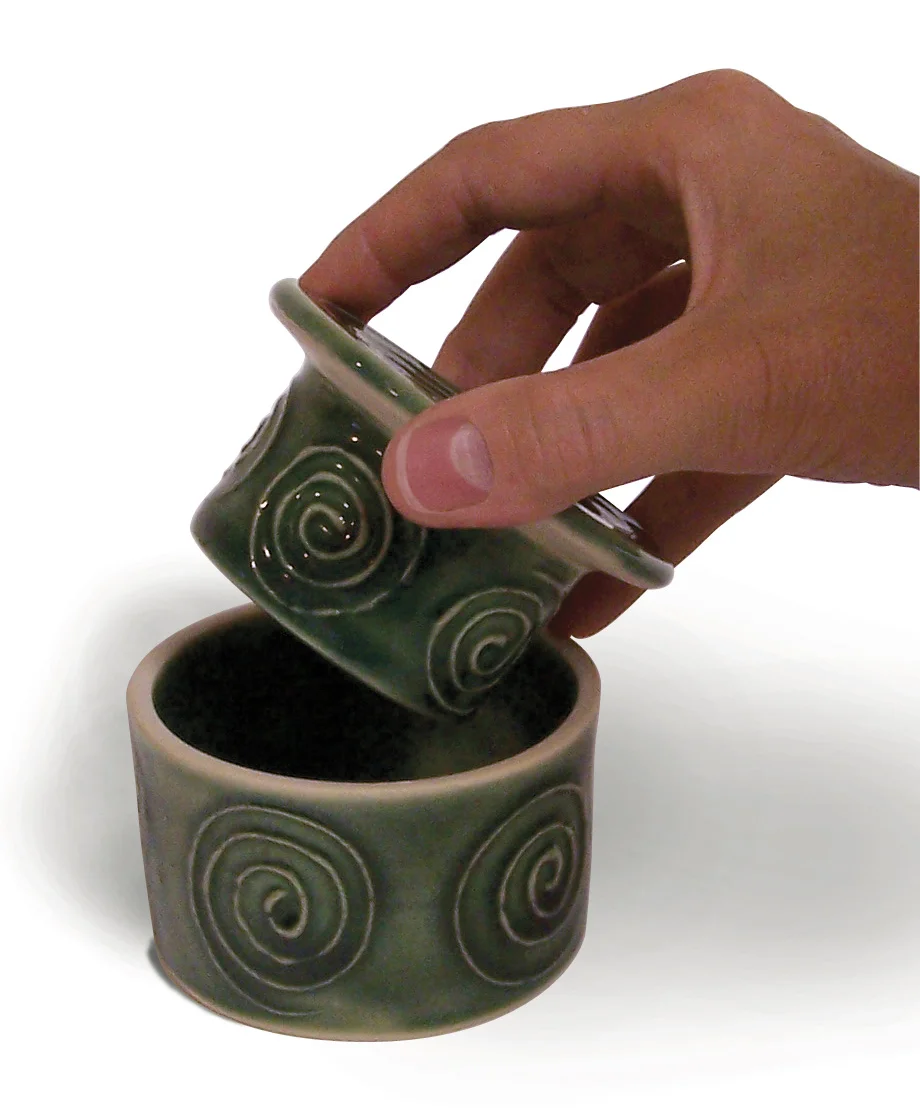 Green French Butter Dish