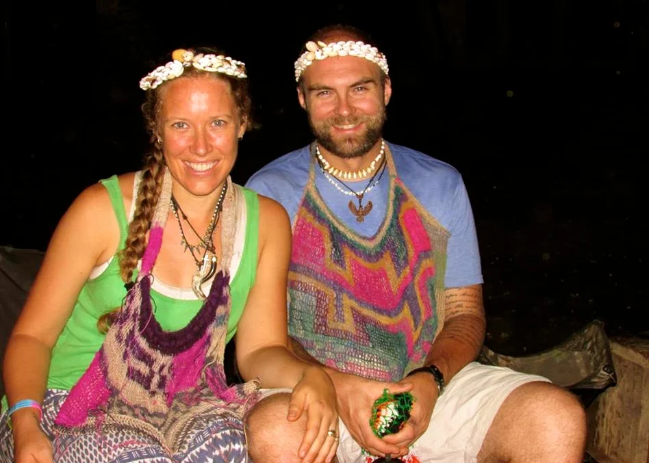 Stephanie and James the last night in the village, covered in gifts made for them by all their new friends. Do you think you would look so good after 4 weeks in the jungle? Look at God's joy radiate!