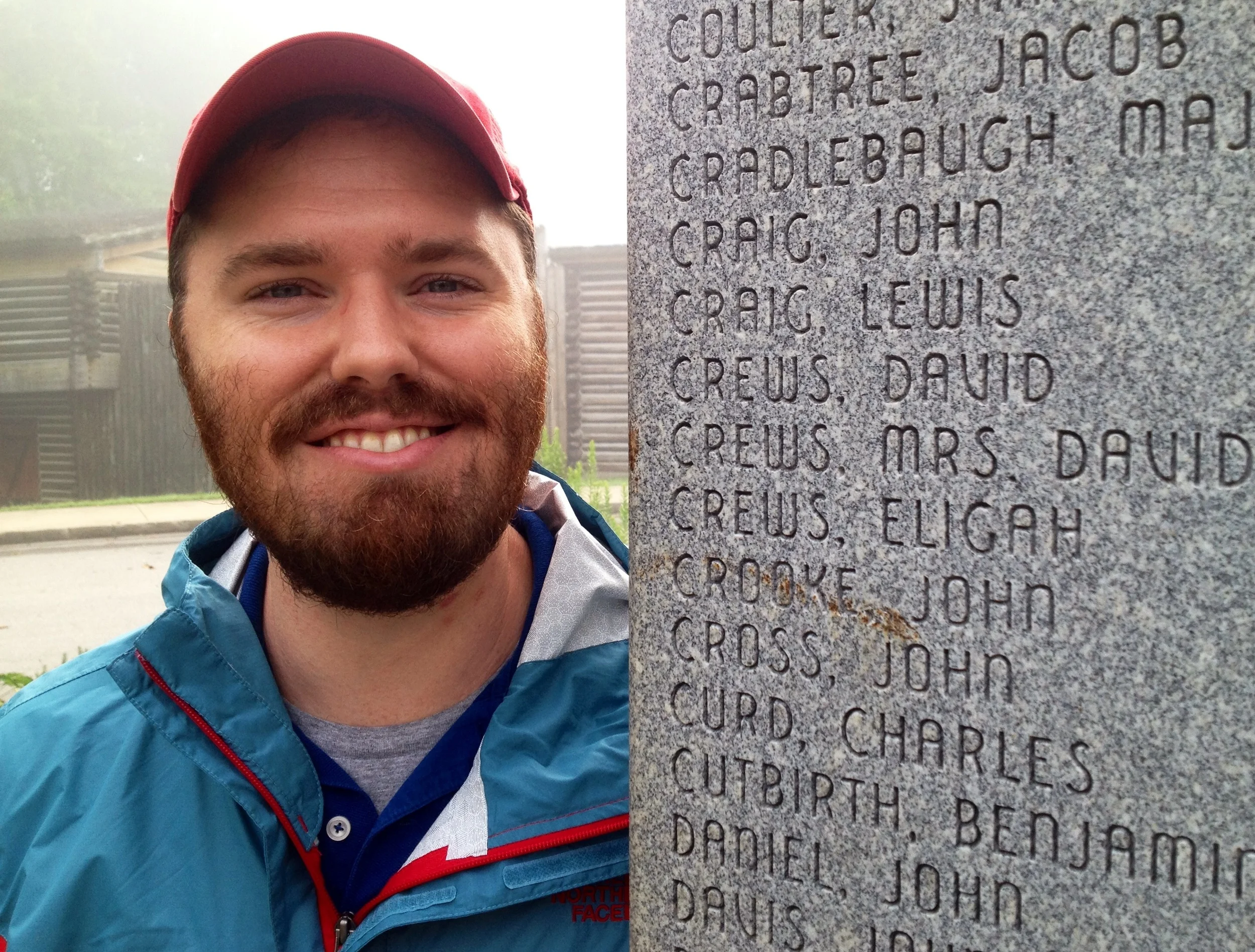 Apparently, John gave money to erect this obelisk back in 1981.
