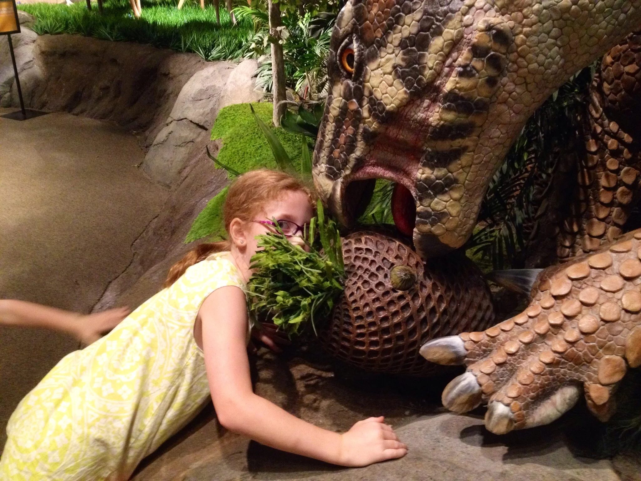Yes, in the Garden of Eden dinosaurs and humans would sit down for a meal together and share strange melons.