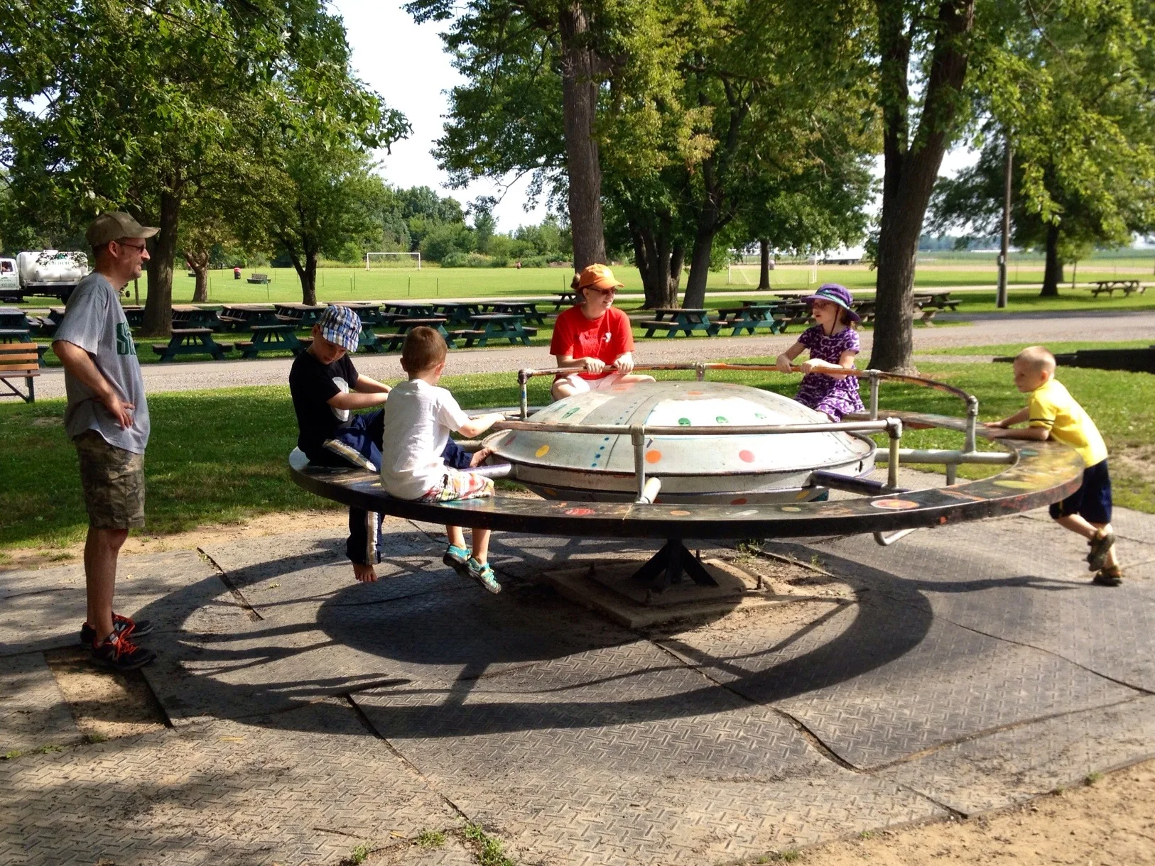 Possibly the world's coolest merry-go-round. 