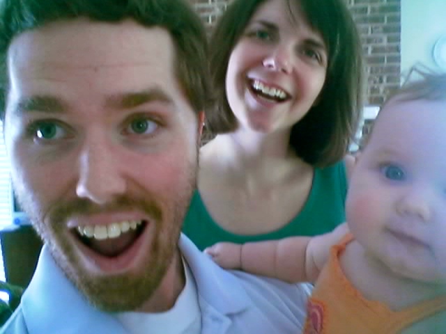 And so it begins... from now on most photos of us will have little ones in the shot too :)