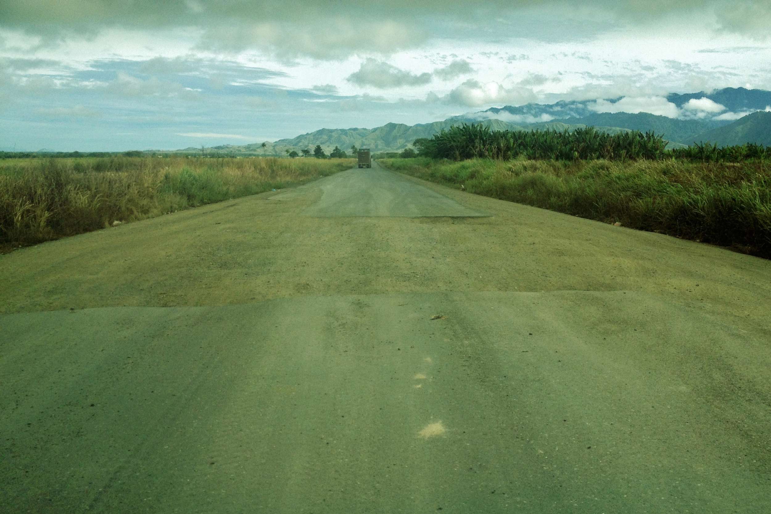 Sometimes the pavement ends and begins again spontaneously.