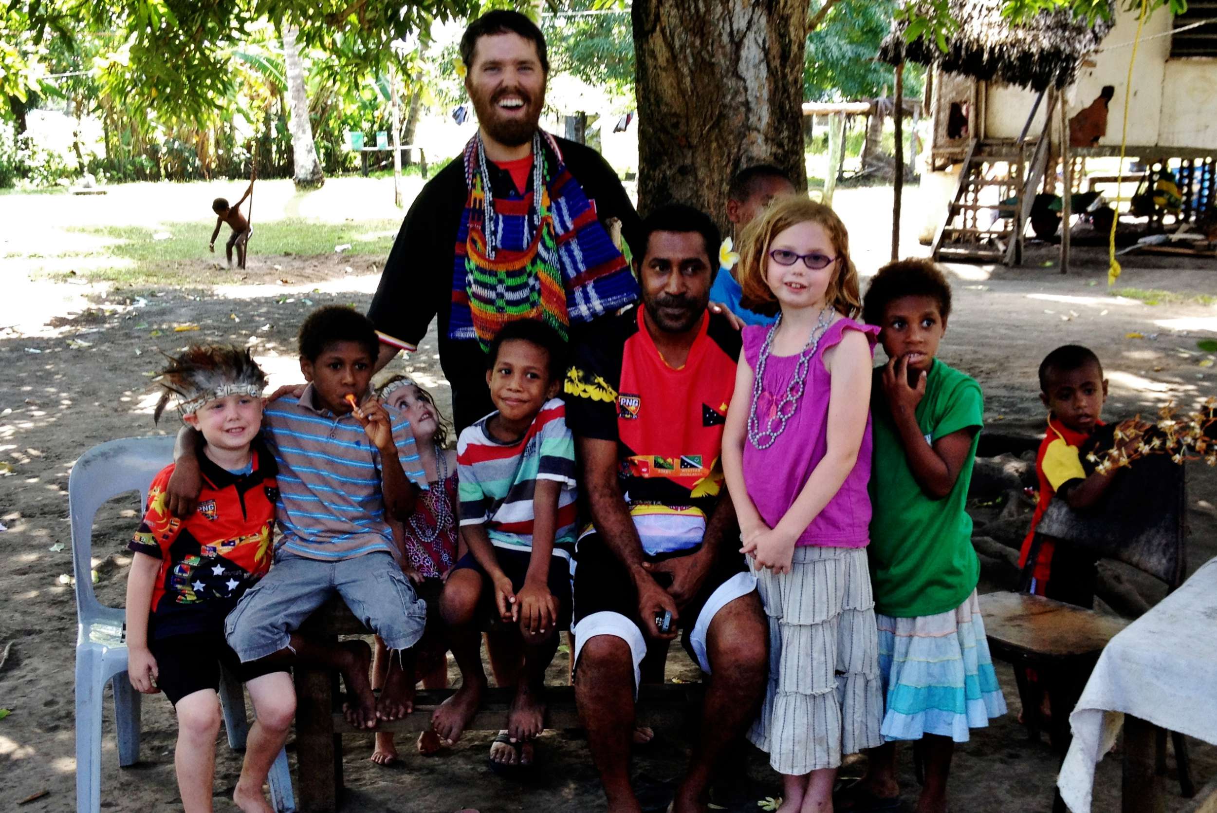 John with Ariki and many others. Ariki and his family were close family friends and he was also one of the teachers at the primary school with Suzanne.