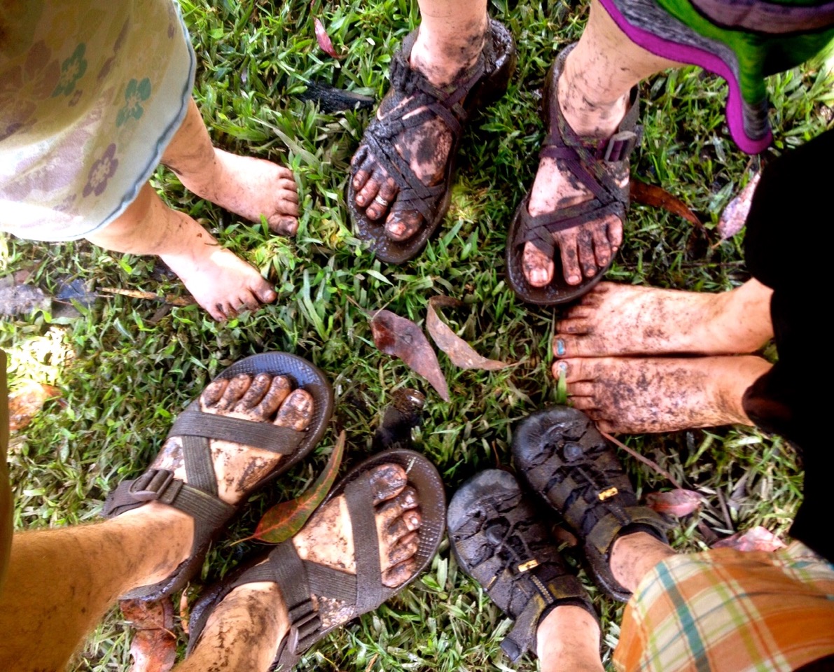 Needless to say, the story about Jesus washing His disciples' feet means a lot more to us here..