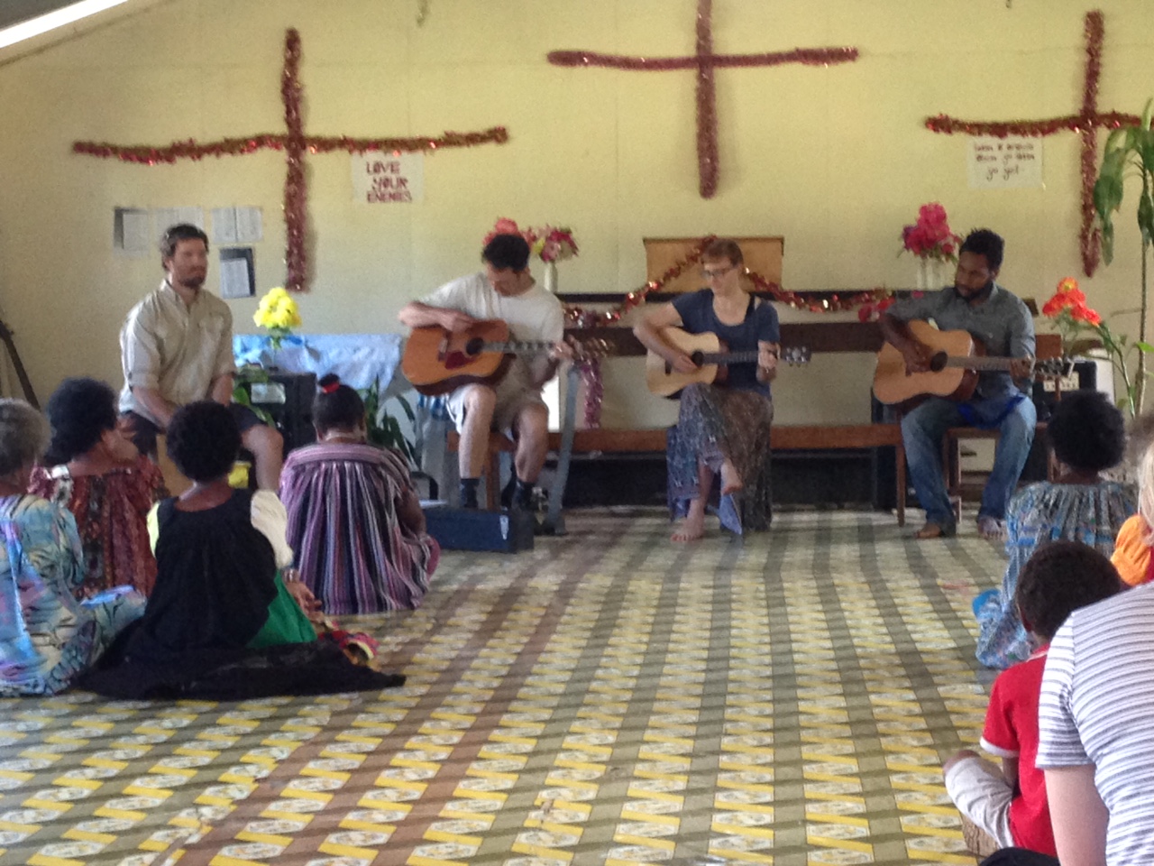 Leading worship