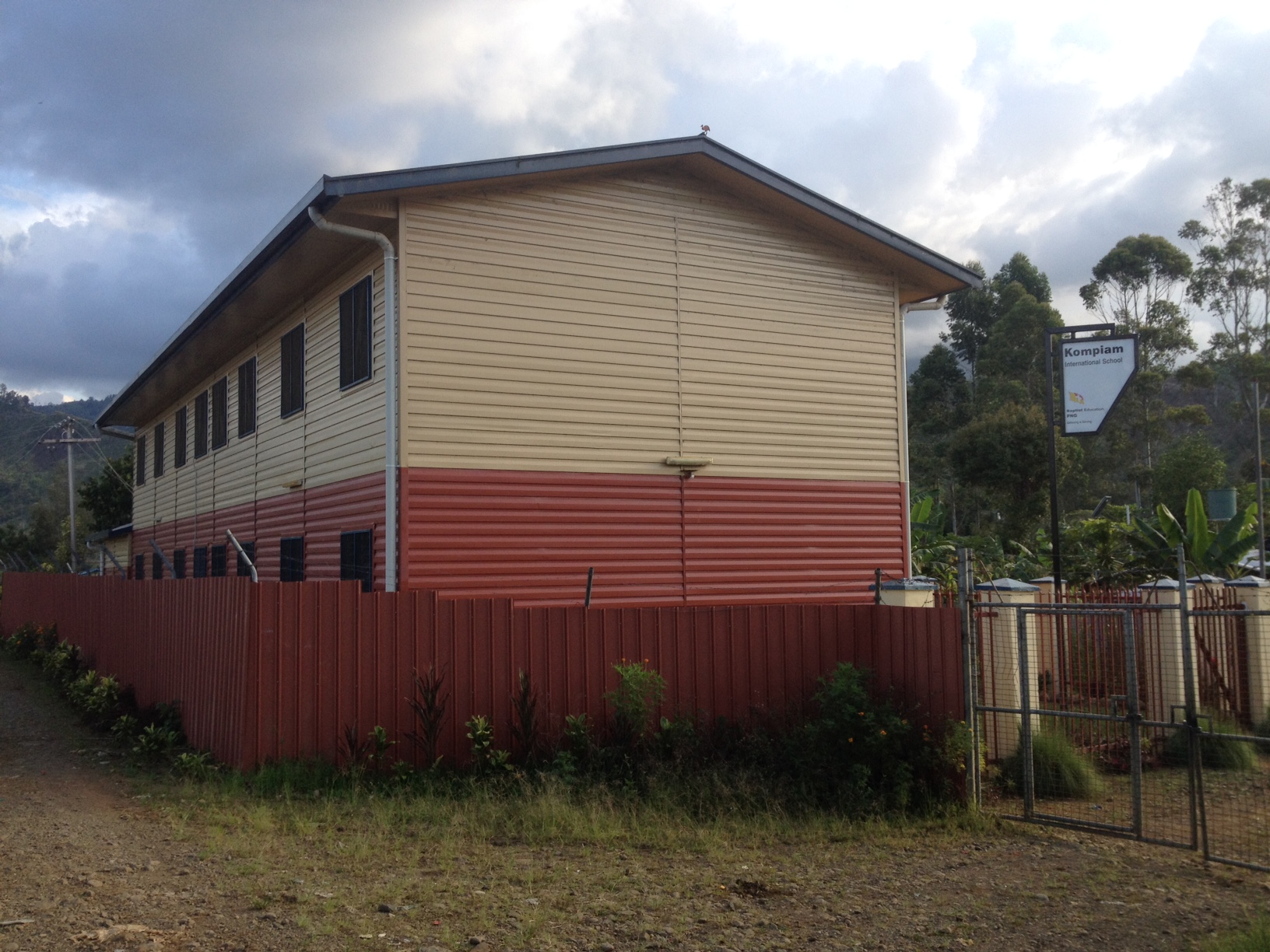 The school building