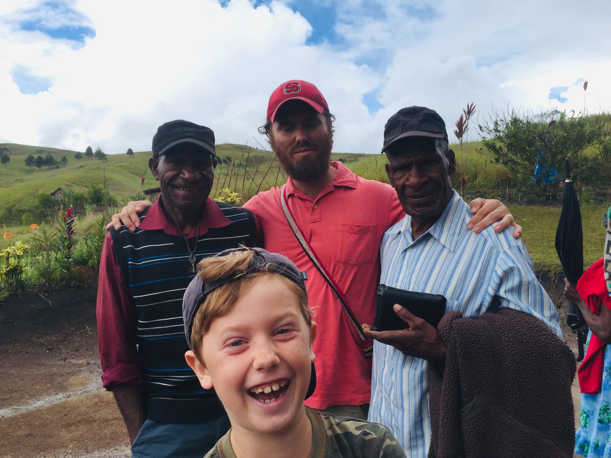 Our last Sunday at Kwina church. My eyes may be closed, but Banner’s goofy grin was too good to pass this one.