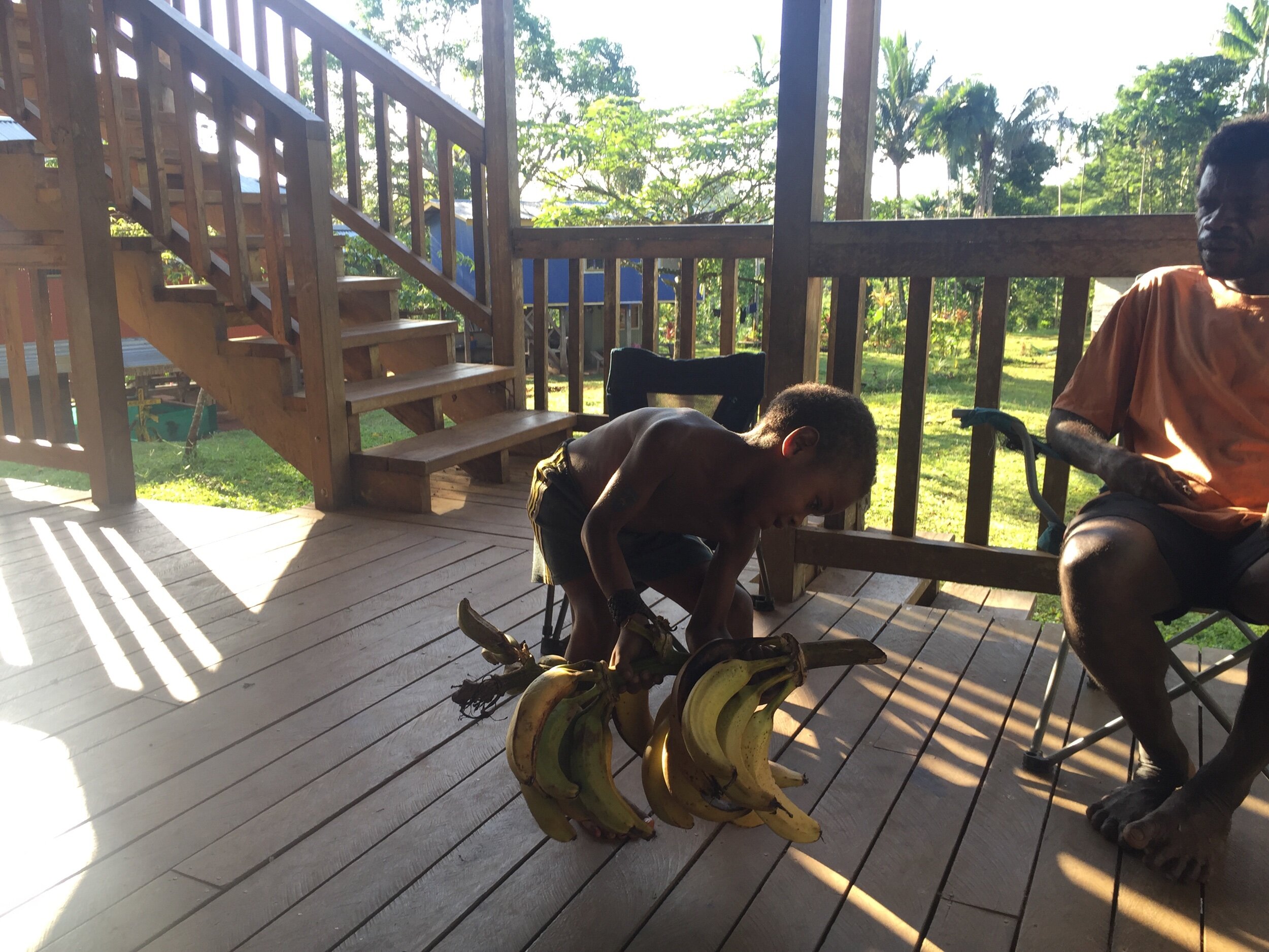  It wasn’t long after we arrived that food started showing up on our porch. 