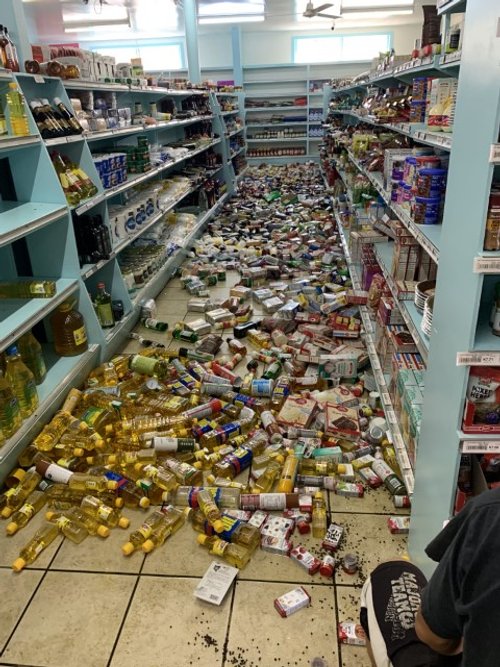  I’m also helping to manage our mission center’s store right now. We had three aisles that were this bad or worse. Thankfully, the whole store wasn’t this bad. So many people, including high school students, came out on their Sunday afternoon to help