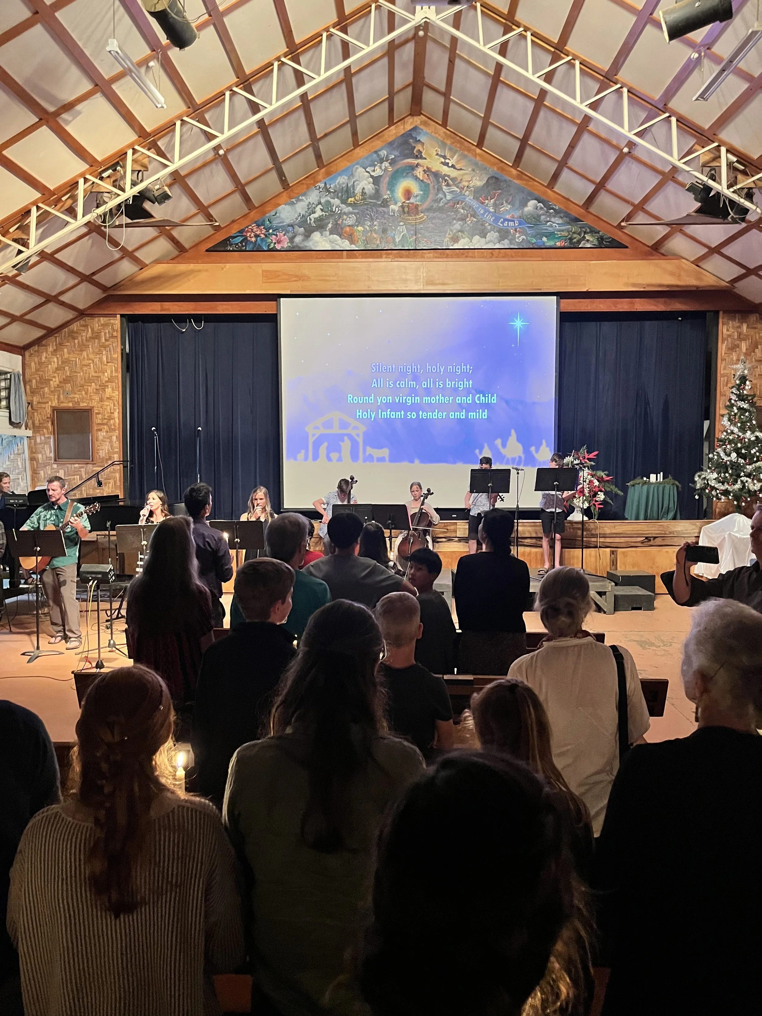  The Christmas Eve candlelight service is a welcome tradition 