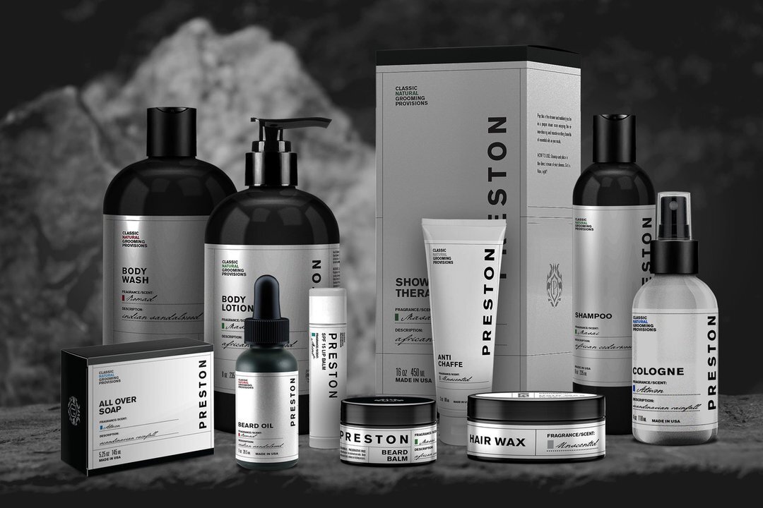 About Preston We remember when manners made the man. When knights were men of action, not just men of means. When good grooming was a sign of self-respect, not self-obsession. Preston is a fine purveyor of grooming goods for modern gentlemen. Our products look posh, but fight dirty so that you can keep clean, and smell as good as you look. With Preston by your side, you can give your face, beard, and body the top shelf ingredients they crave.