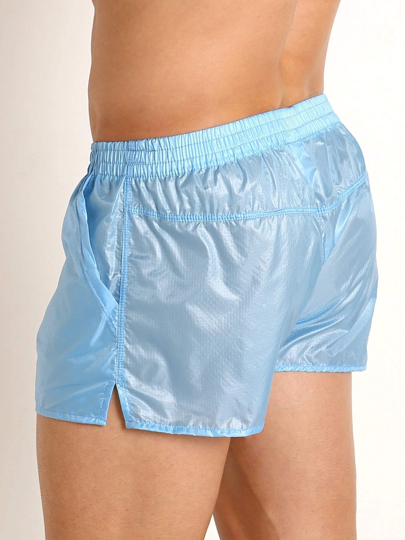 RIPSTOP WET LOOK SHORTS — TOOLBOX MEN 