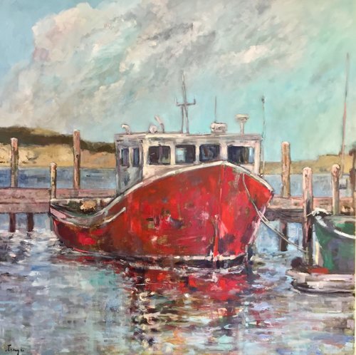 Menemsha red boat