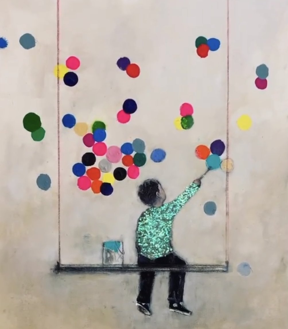 Painting dots