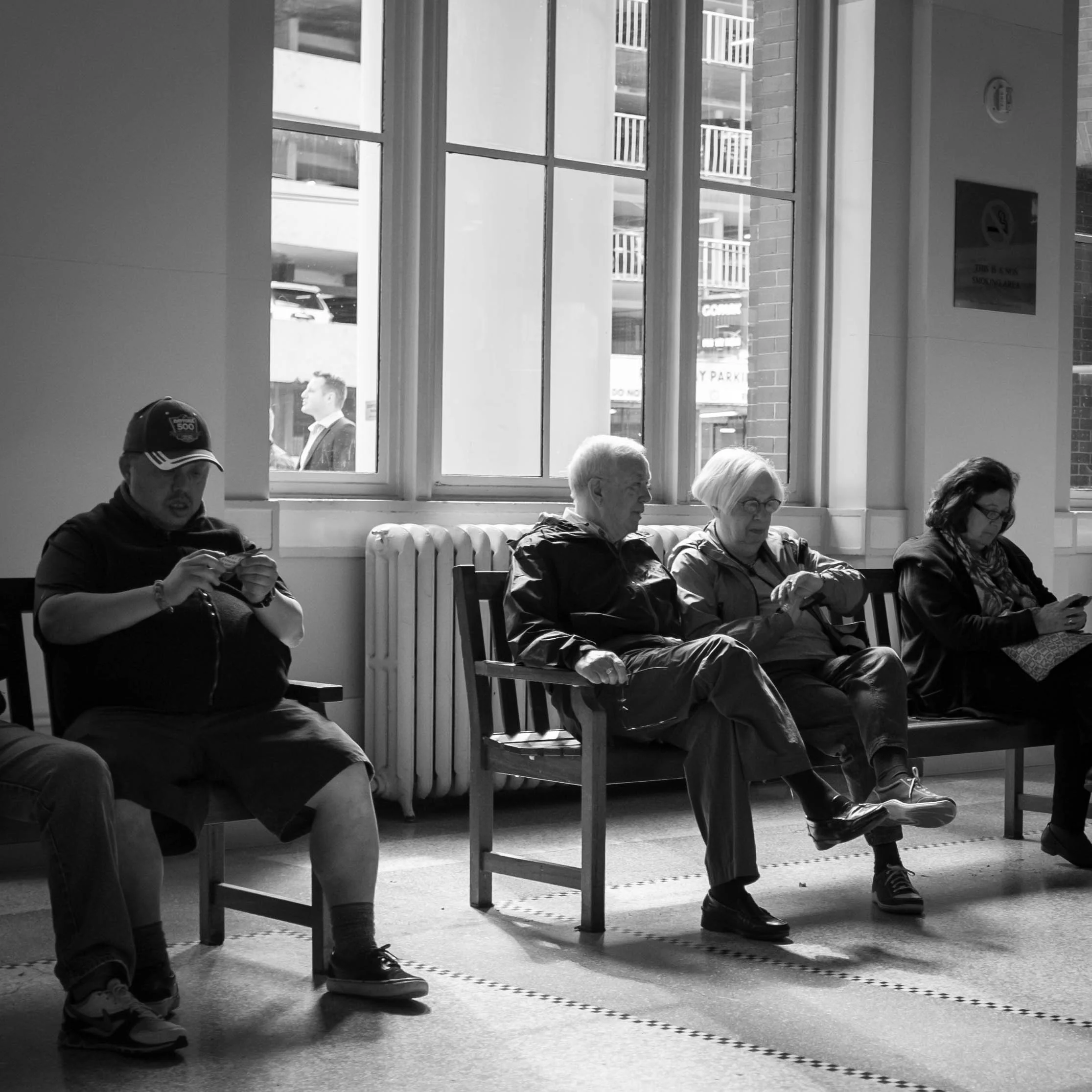 Killing time Waterfront Station, Vancouver Fuji X100T 5.16