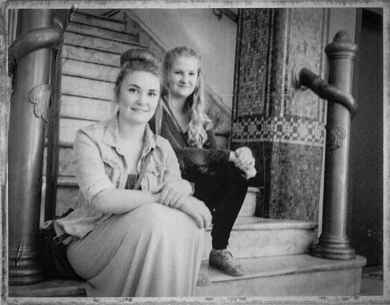  Molly and Amy in Hotel Europe (Flatiron Bldg.) Gastown, Vancouver Polaroid Land Camera Fuji FP3000B pack film 6.13   An instant classic  