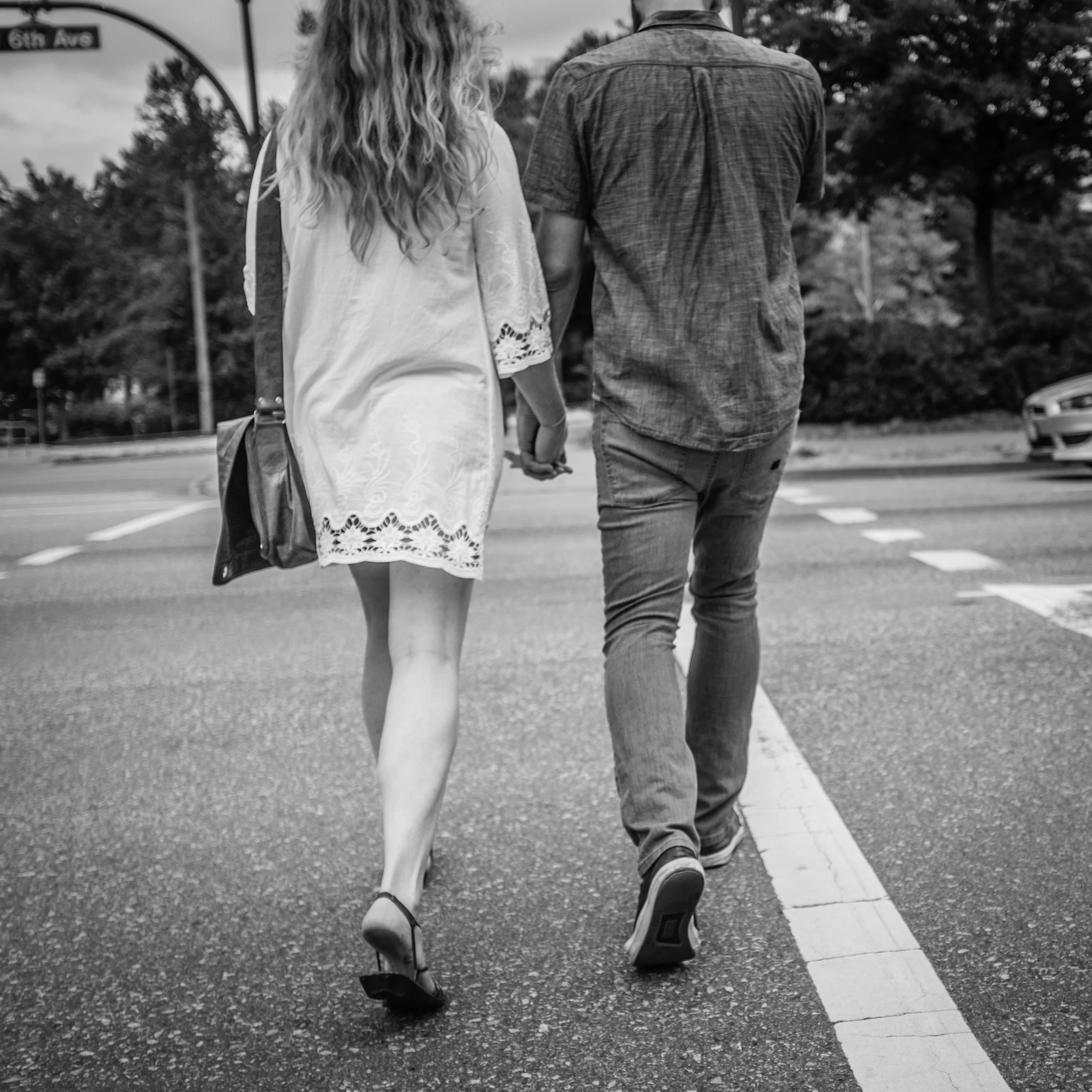 Crossing hand in hand Vancouver Fuji X100T 8.16