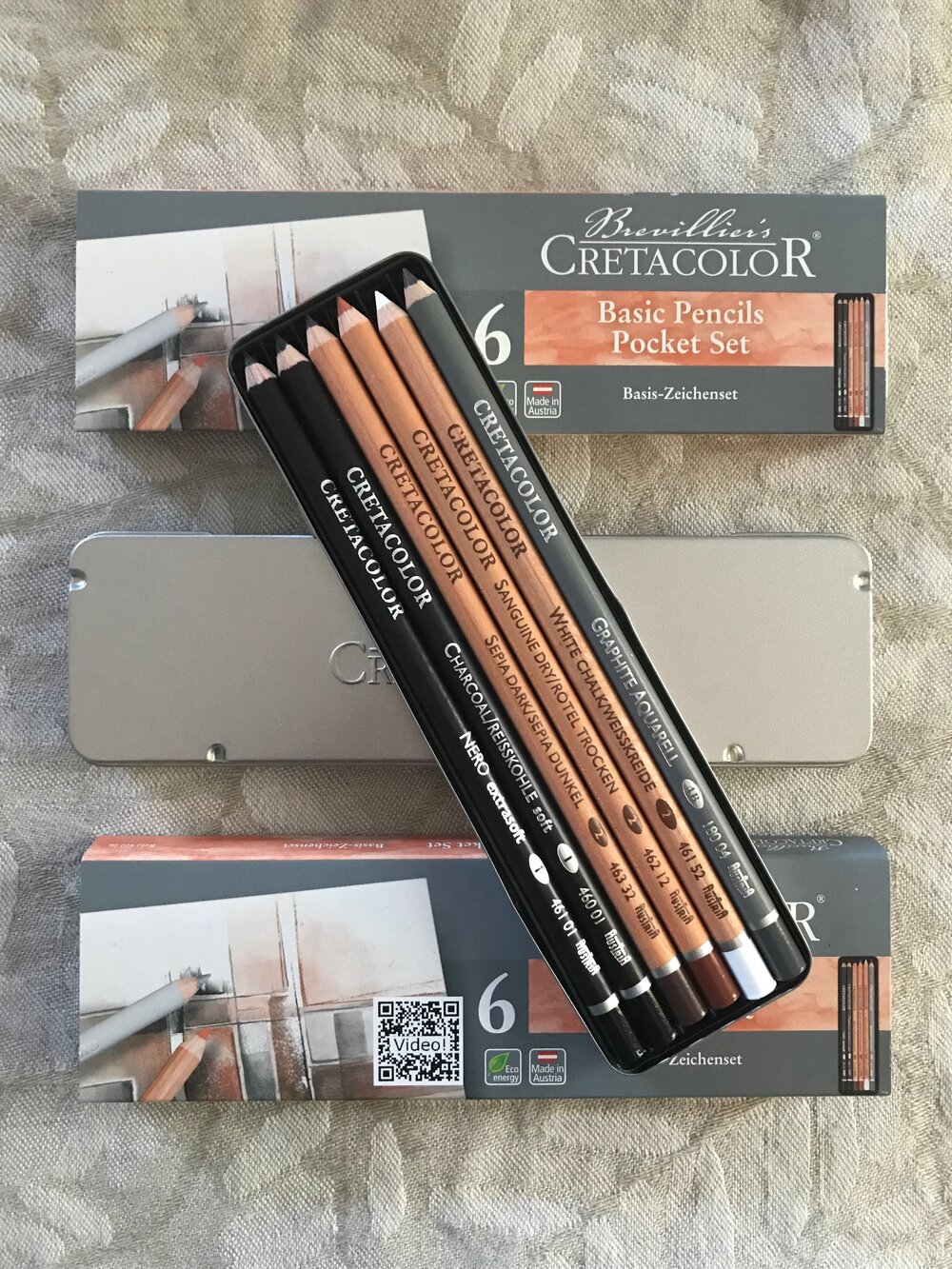 Cretacolor Oil Pencil Drawing Pencil Sets (6 Pcs) - Prime Art
