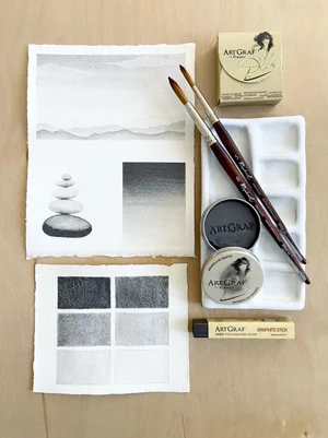 Polvere Di Grafite Art Graf 250g - Grigio Per Disegno E Tecniche Miste - Foto 9