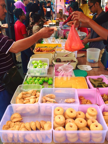 kueh, glorious kueh: from pandan custard-filled kueh cara, to...the ubiquitous glazed donut.