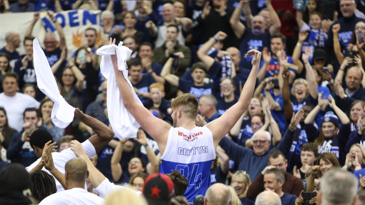 Gettys (#34) was pivotal in Cheshire winning their first BBL Cup in 16 seasons (Photo by Nix Media Team)