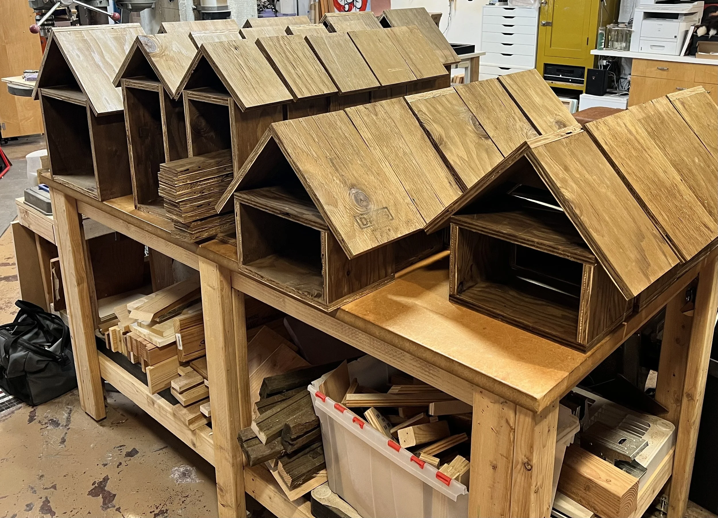 "Birdhouse" Scultpture Platforms