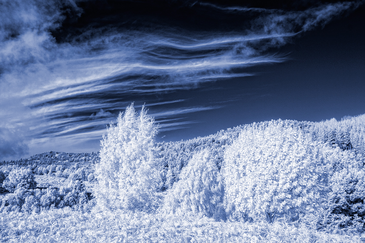 mares tails sky, channel swap IR