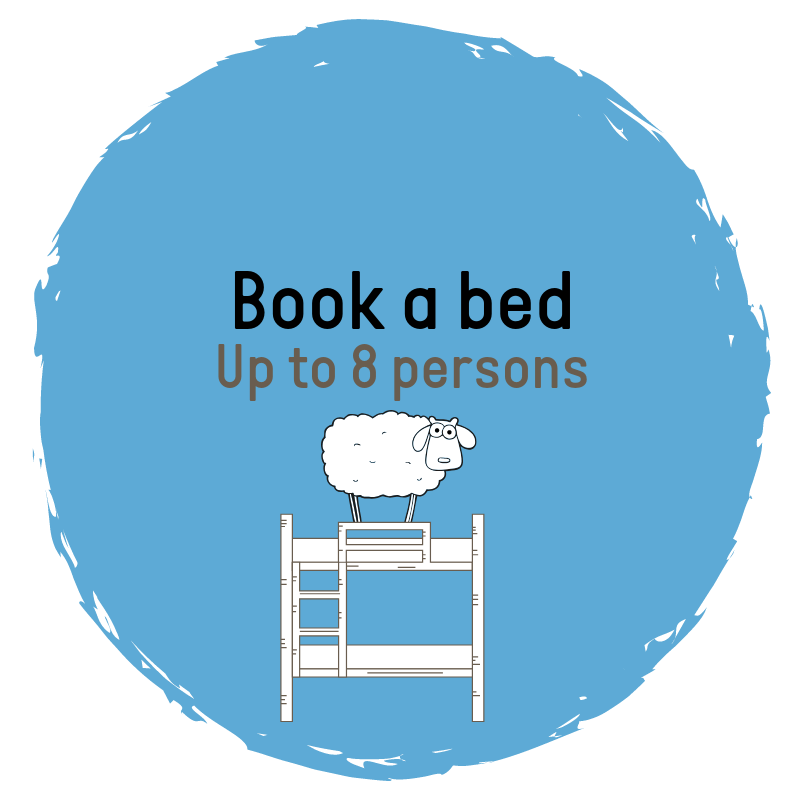 Book at bed at Sleep in Heaven