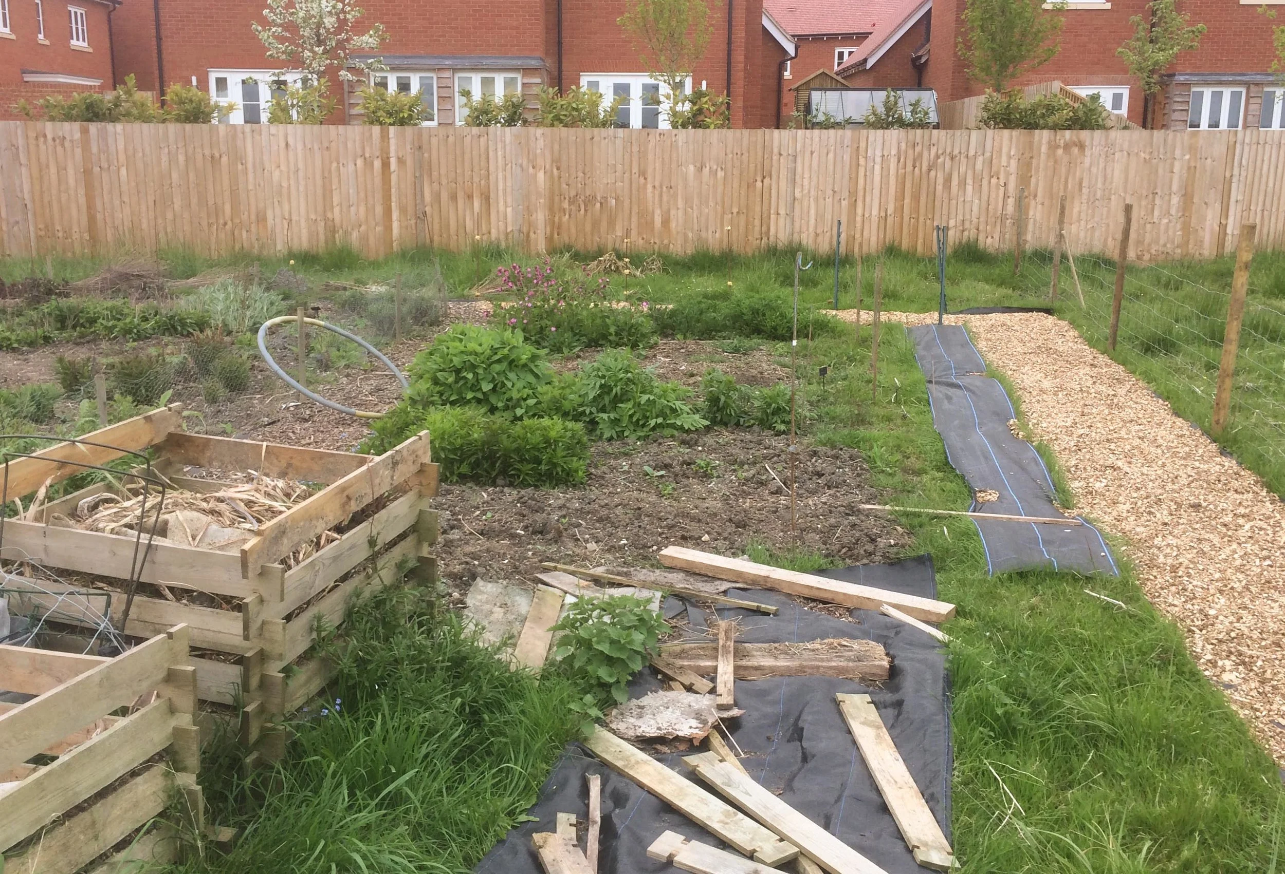 The new border where we still have quite a bit of digging to do.