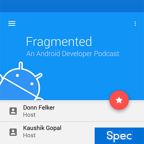 Fragmented Podcast - Material Design using the Support Libraries