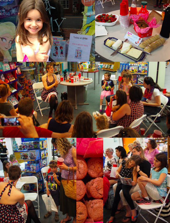 Book release party at Hooray for Books! in Alexandria, VA (May)