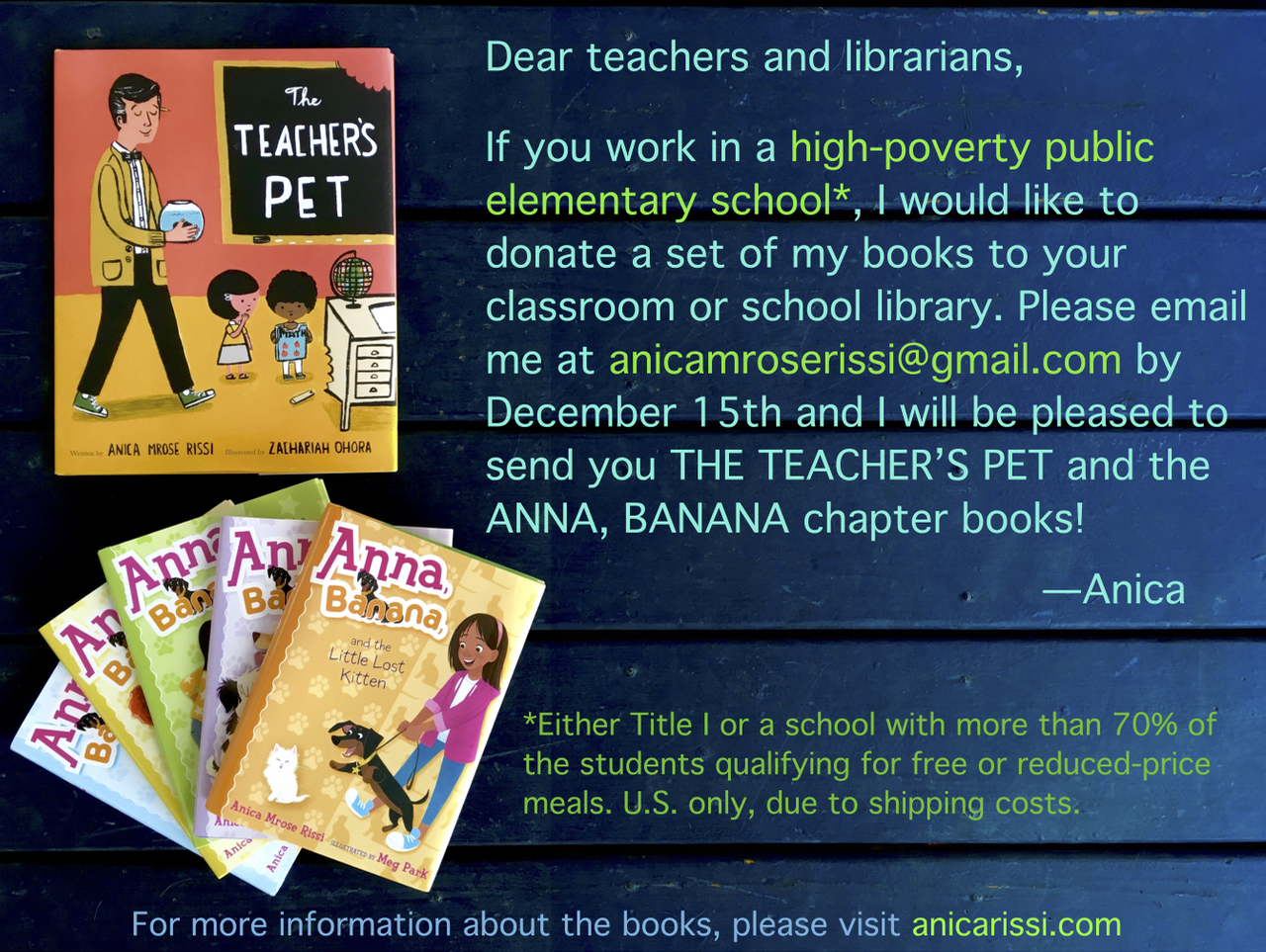 Anna Banana and The Teachers Pet donations.jpg