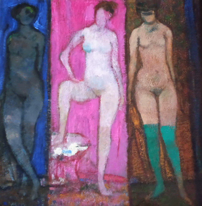 three-nudes by Robin Philipson - SOLD