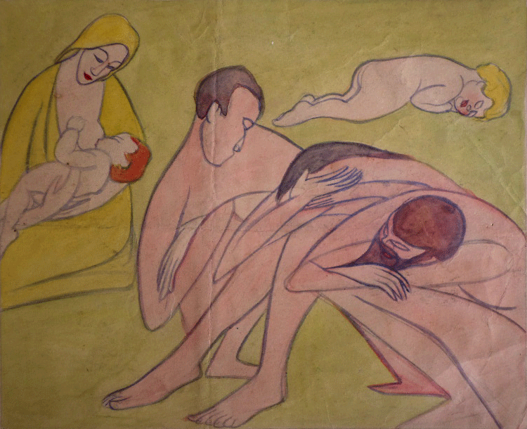 Clare Winsten Study in the manor of “Attack”