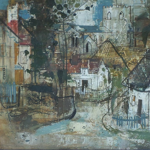 Essex Hadstock Village oil