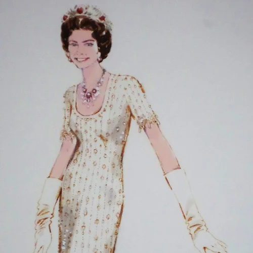 Ian Thomas dress designer — Blondes Fine Art