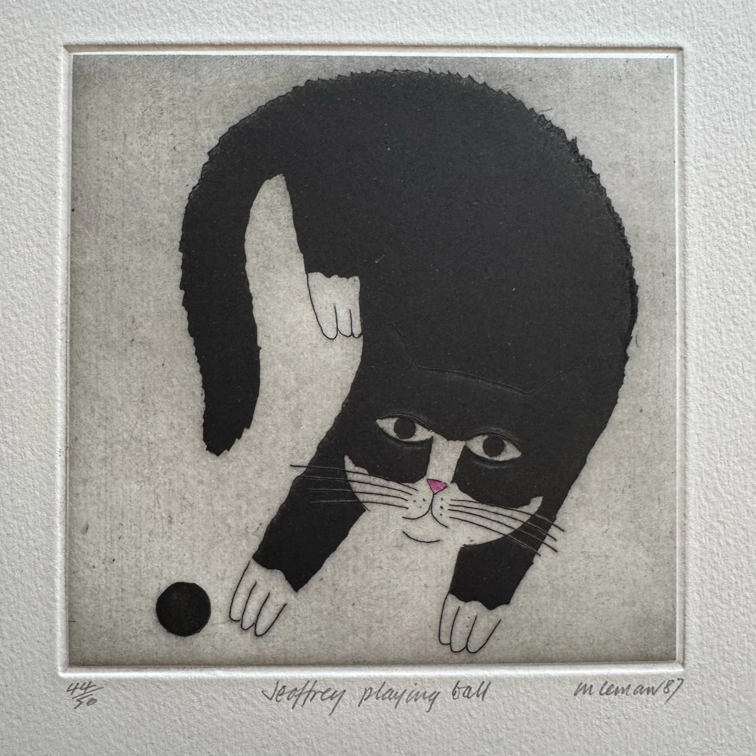 Jeffrey playing ball