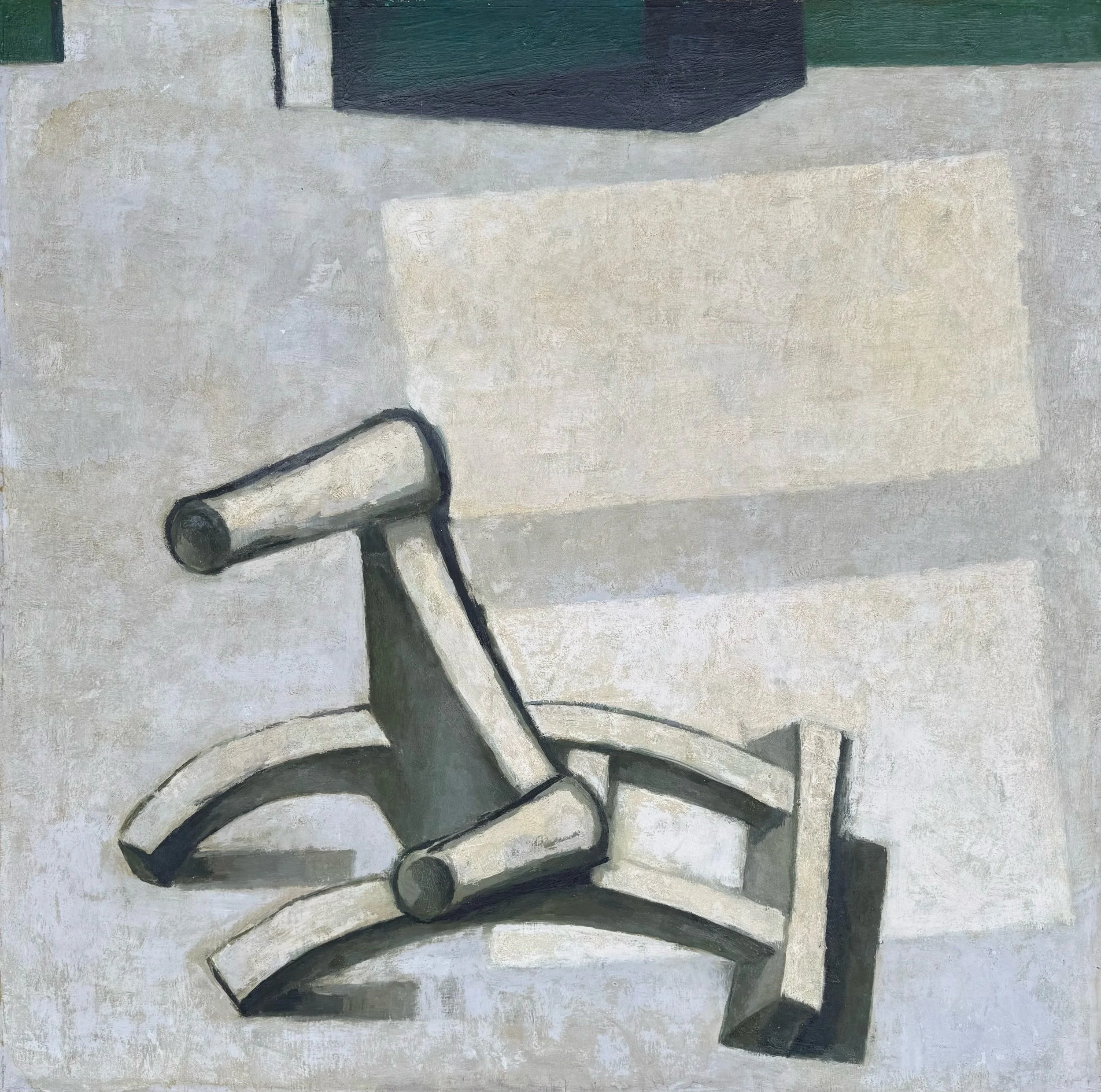 Fallen Chair 1955 Oil on board