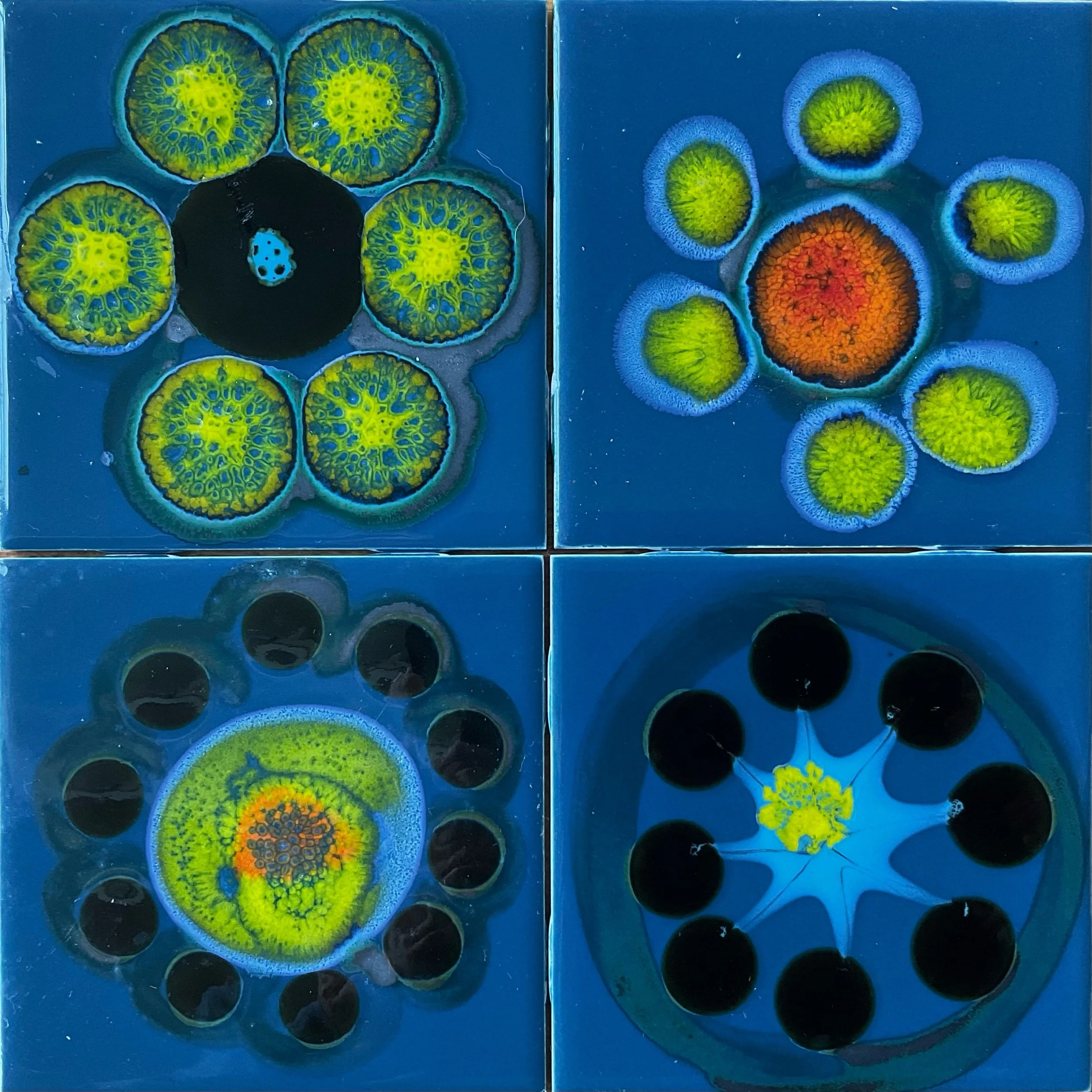 1970’s hand made tiles (1-4)