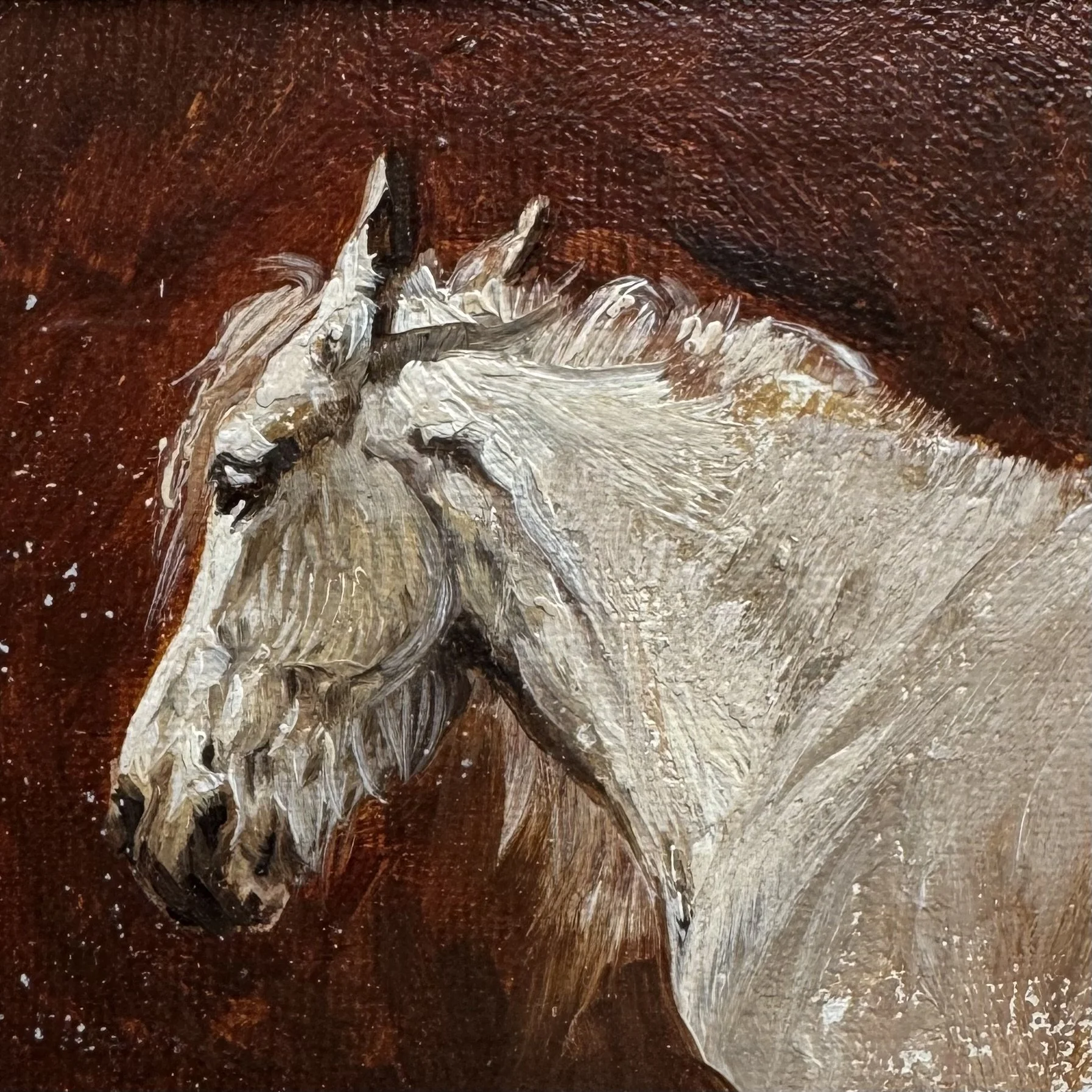 Oil sketch for ‘Gypsy horse’
