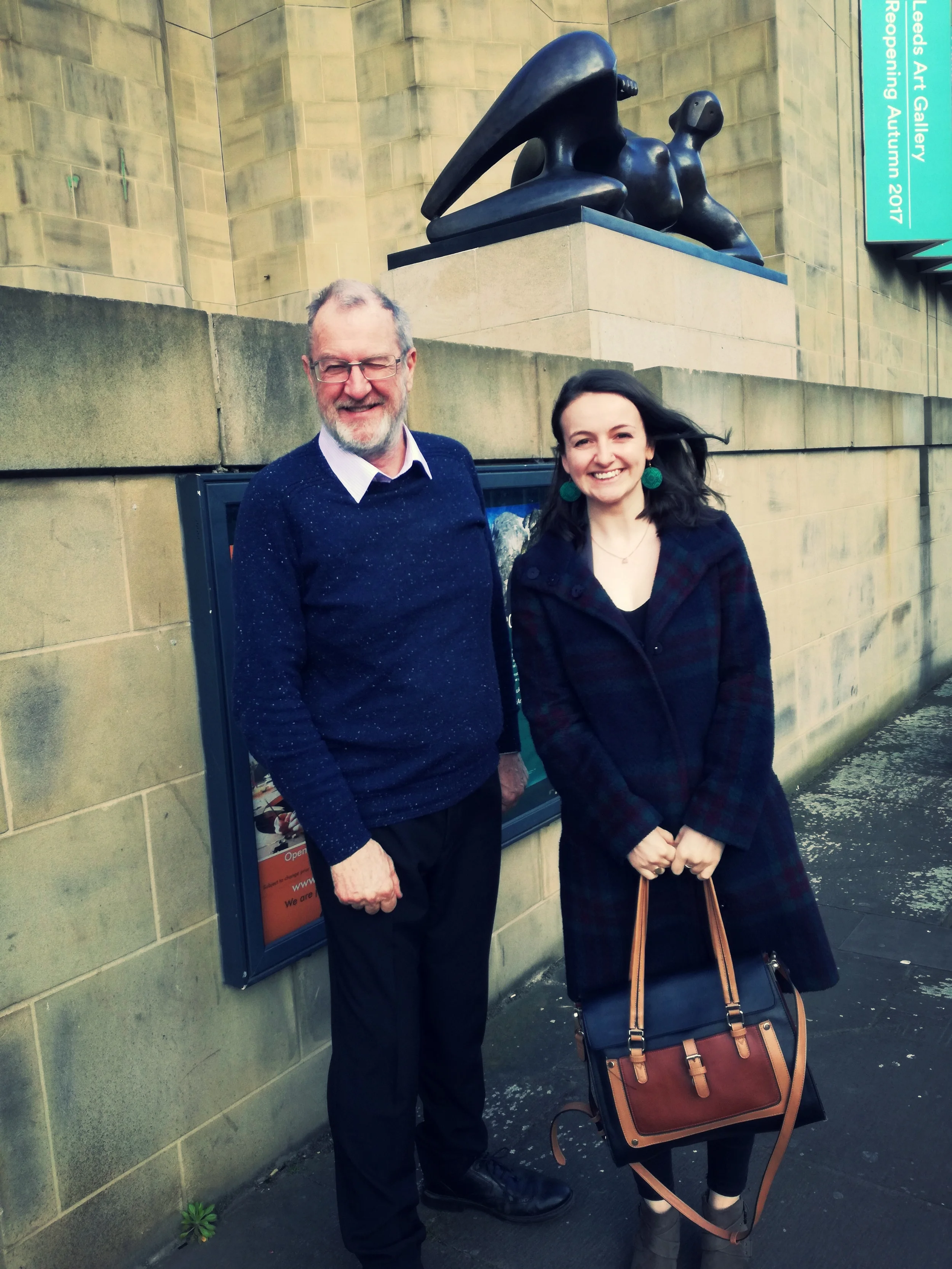 Former Leeds MP, John Battle, with Sarah from Hope for the Future Assistant Director.