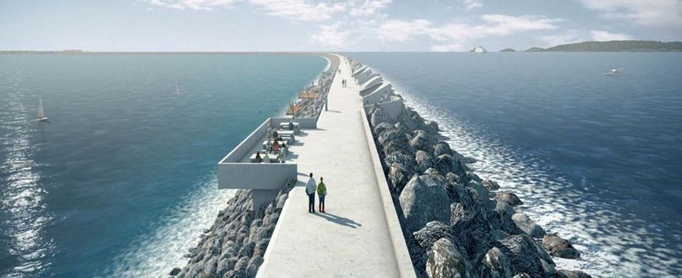 An artists impression of Swansea Bay Tidal Lagoon- Image Source: Tidal Lagoon Power
