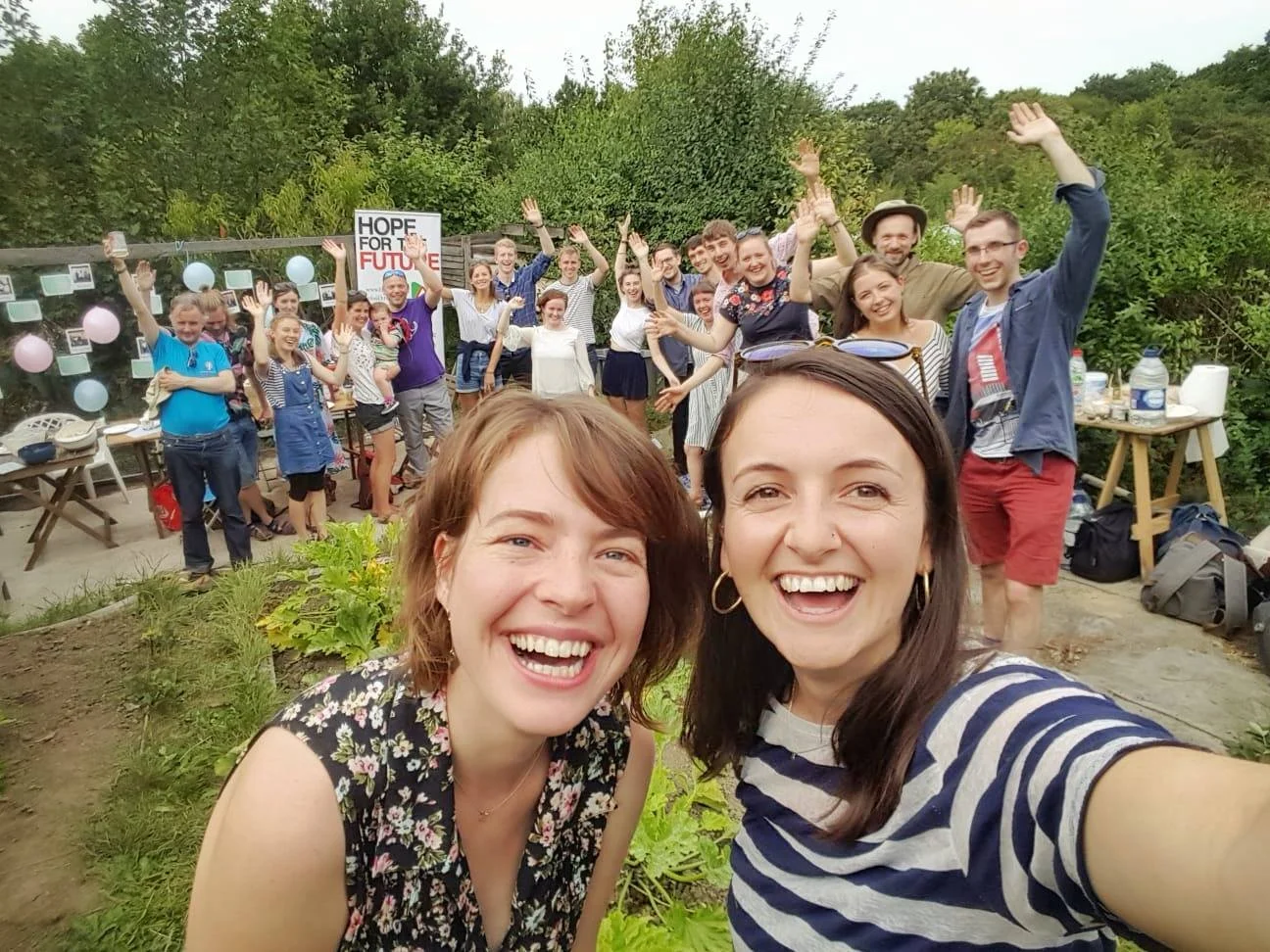 Jo and Sarah with some of our HFTF supporters at the BBQ fundraiser
