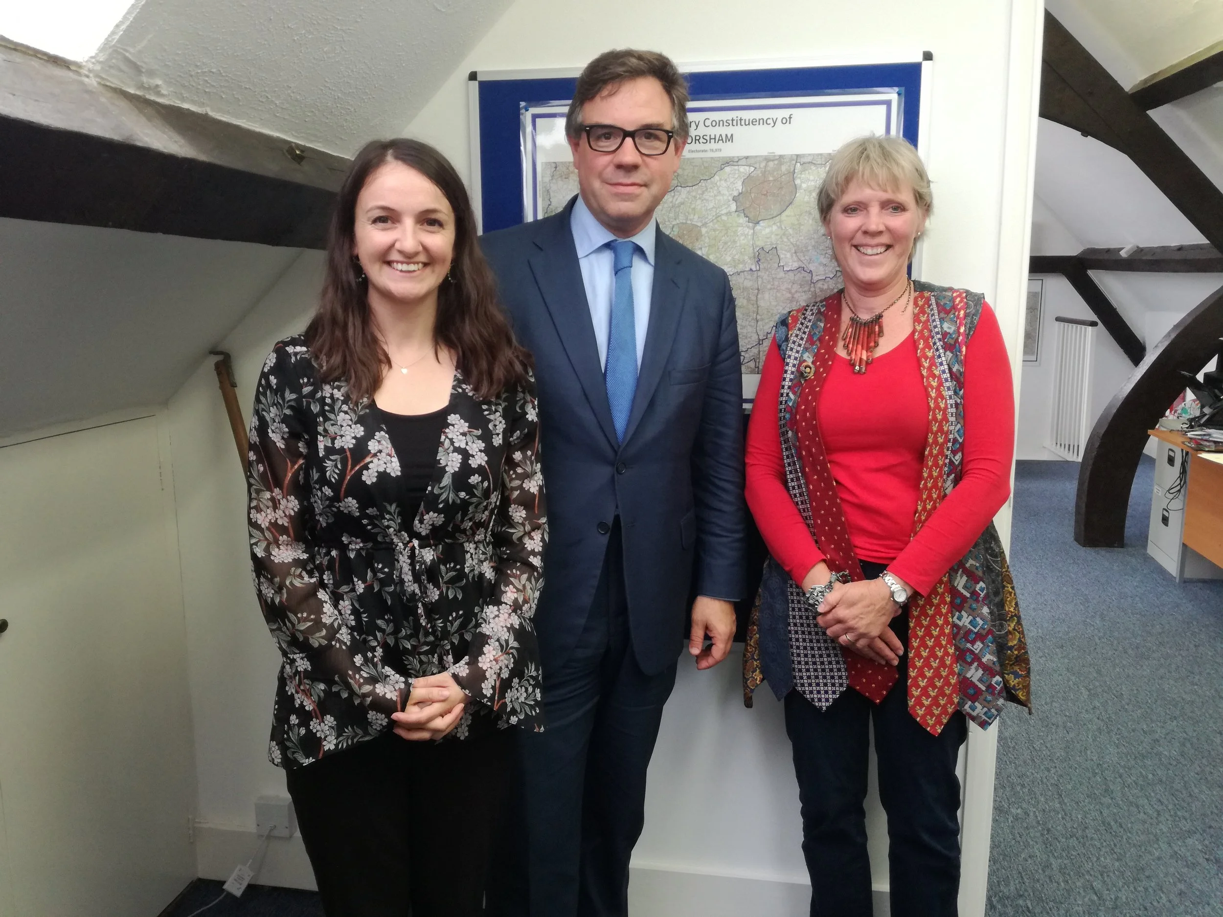 Sarah Robinson and Carrie Cort met with Jeremy Quin MP.