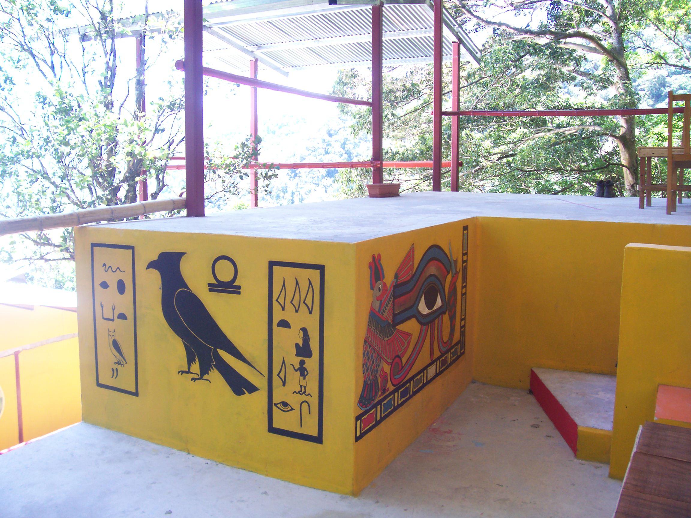 Horus, Eye of Isis, Sarcophagus painted by Maria at The Lost and Found