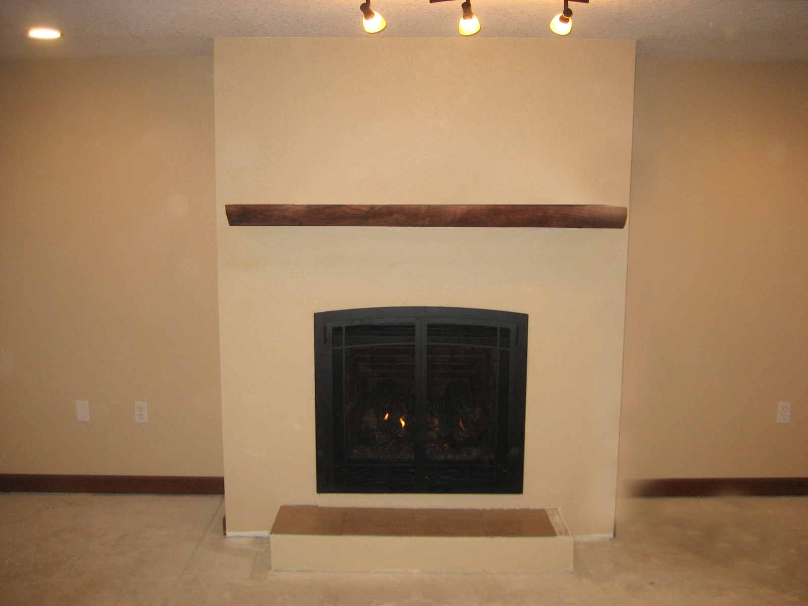 Basement Fireplace