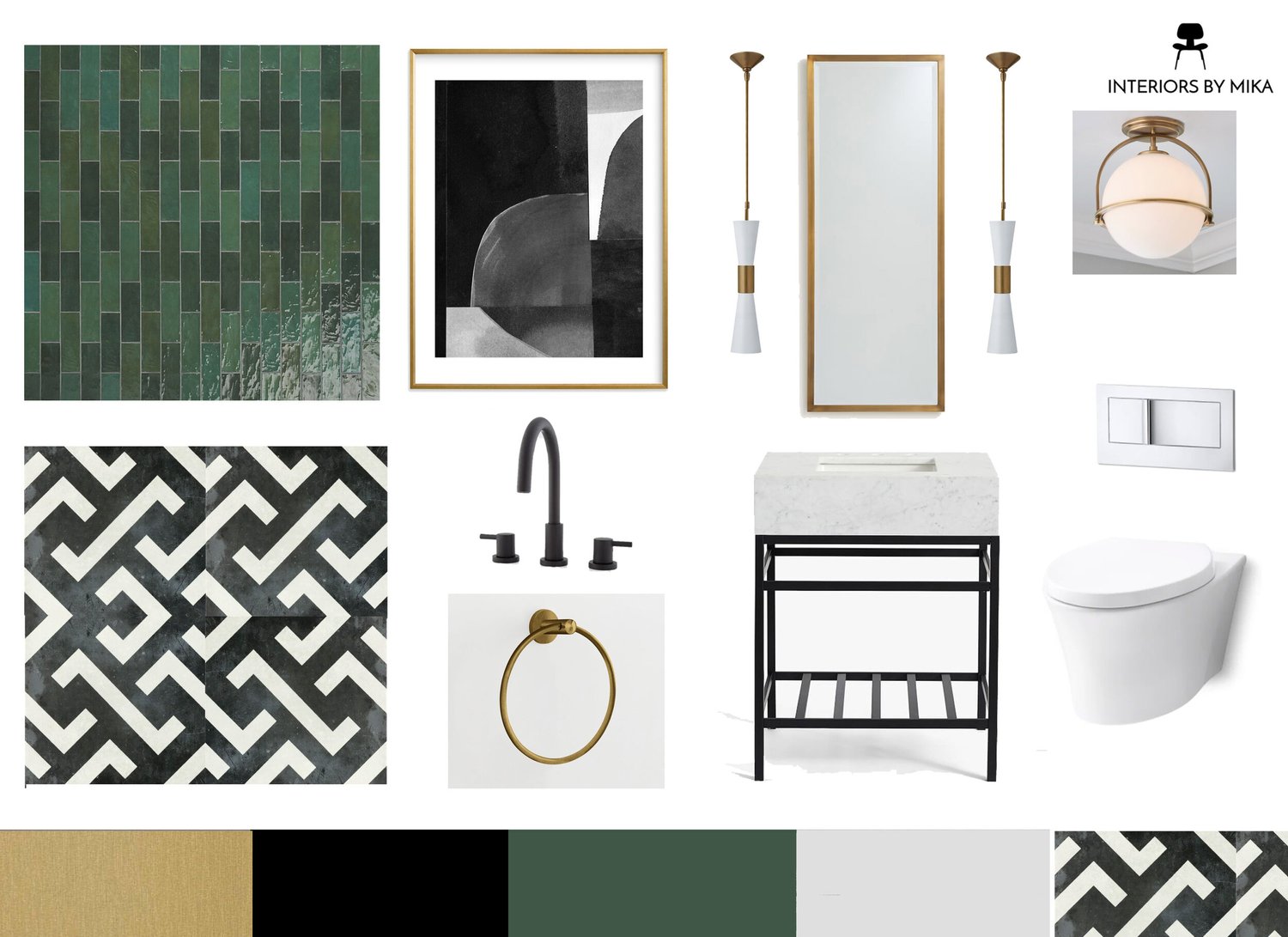 Powder room — Interiors by Mika
